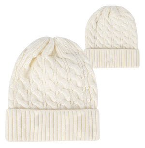 Dove Cable Knit Women's Beanie