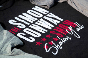 Simon Conway "Shalom Y'all" Niko Mens T-shirt Black